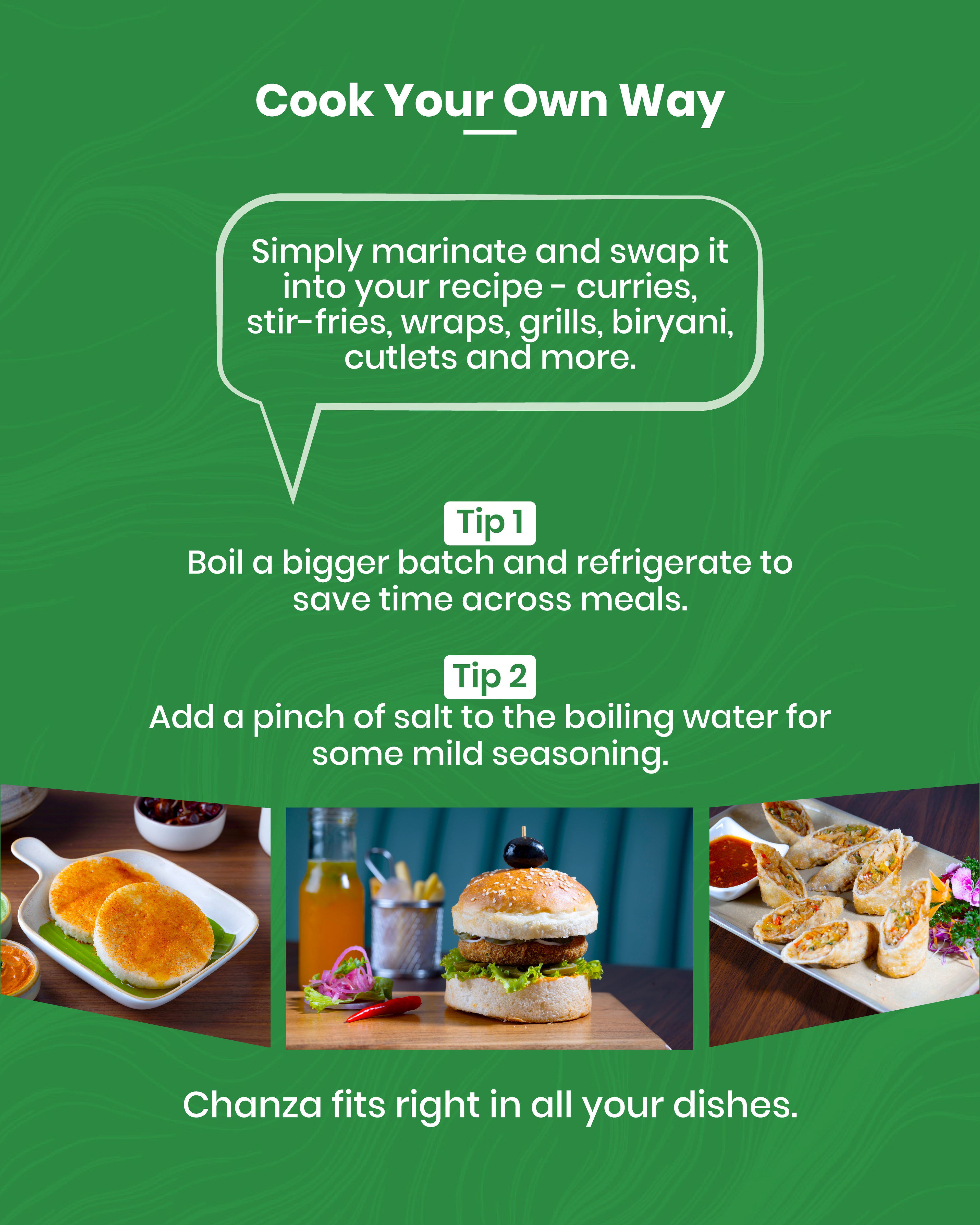 CHANZA Plant Protein Chunks | 33g Protein Per Serving | Vegan | Clean Label